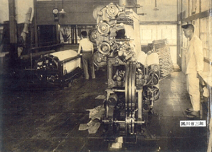 神崎商店白鳥工場のトリコット機昭和6年（1931）